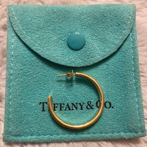 Tiffany & Co. Gold 1837 Hoop Earring - single earring
